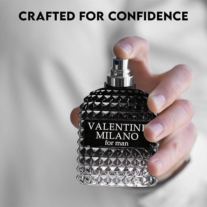 Valentine Milano for Men & Boulevard Aqua for Men Eau De Parfum - Energizing & Refreshing with Its Marine Notes - Long-Lasting Fragrance that Can Carry Throughout the Day - Masculine Scent (Pack of 2)