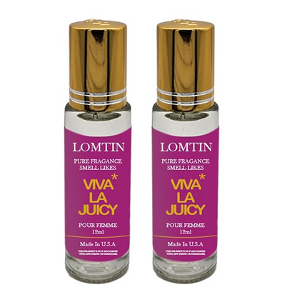 Fragrance Perfume Oils Vive la juicy Parfum Roll On Body Oil for Women (12ml) (Pack of 2)